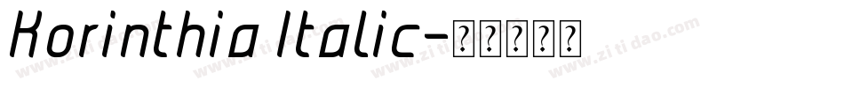 Korinthia Italic字体转换